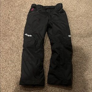 FXR Women's Black Insulated Ski Pants - Waterproof Winter Shell